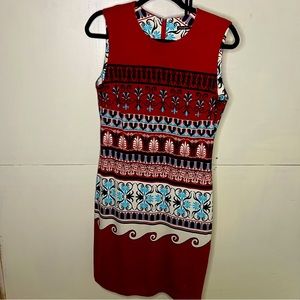 J McLaughlin tribal print sleeveless dress : Size Small
